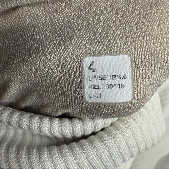 Lululemon Brushed Softstreme Ribbed Zip Flared Pant 32.5" Bone Preppy Bohemian - Picture 15 of 16